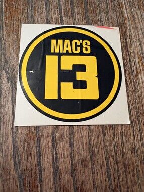 Vintage Macs 13 Automotive Race Car Vintage Car Decal Sticker